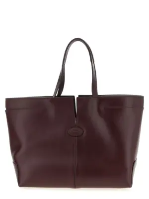 Medium-small 'Tod's Di Bag Folio' shopping bag TOD'S Bordeaux