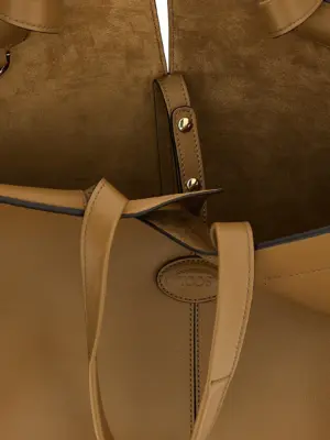 Medium-small 'Tod's Di Bag Folio' shopping bag 100% calfskin leather (Bos Taurus) TOD'S Green