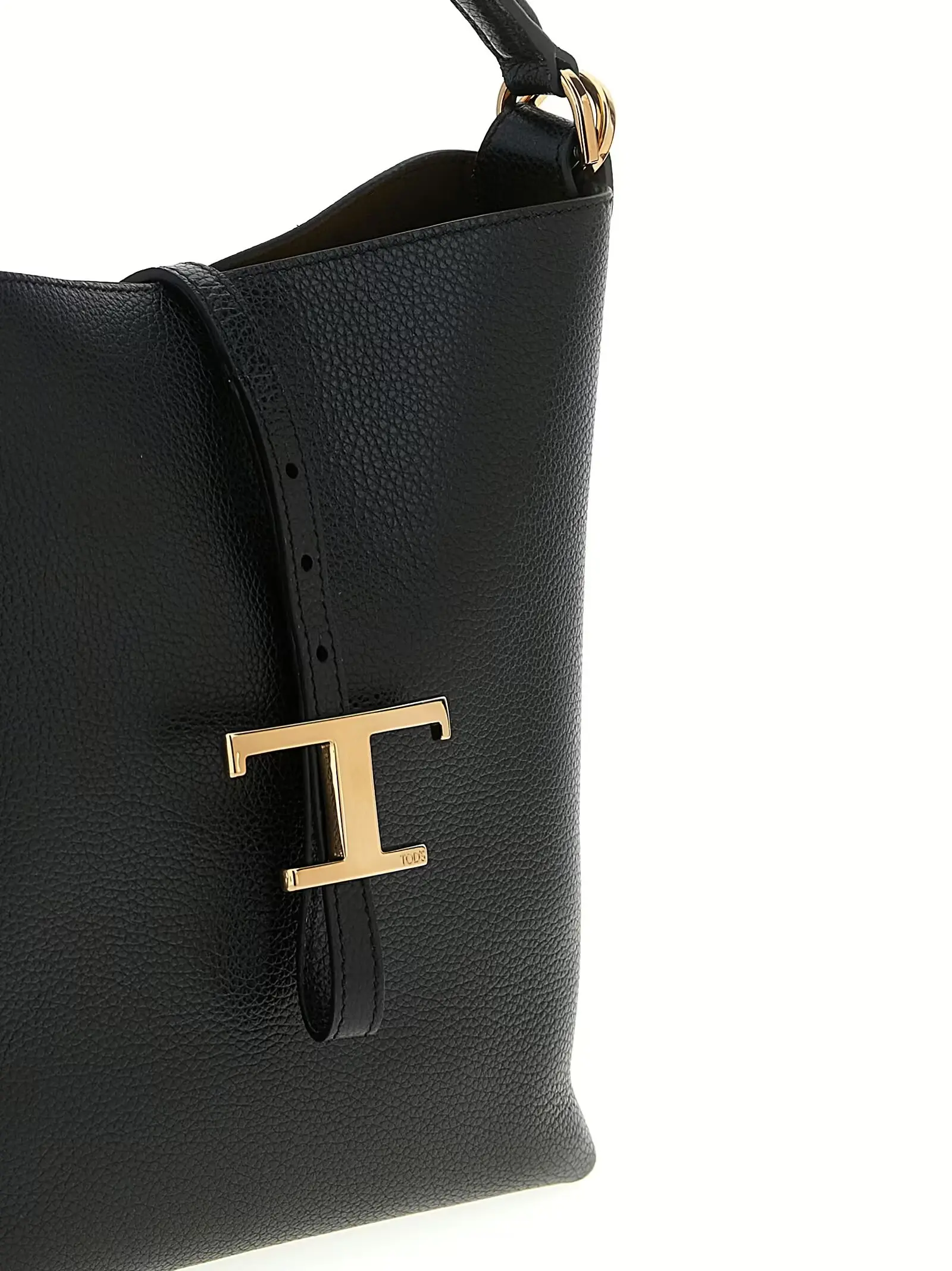 Сумка-бакет Tod's T Timeless Mini Чорна 4 'T Timeless' mini bucket bag 100% calfskin leather (Bos Taurus) TOD'S Black