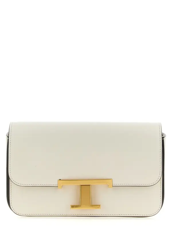 Micro 'T-Timeless' crossbody bag TOD'S Beige