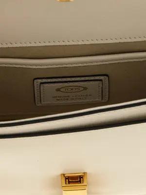 Micro 'T-Timeless' crossbody bag 100% calfskin leather (Bos Taurus) TOD'S Beige