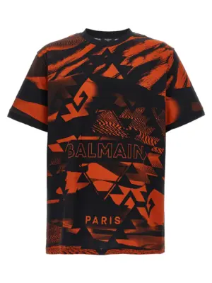Printed T-shirt BALMAIN Multicolor