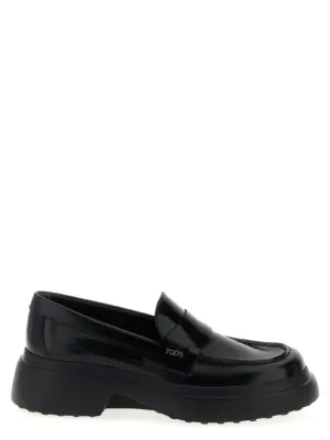 Leather loafers TOD'S Black