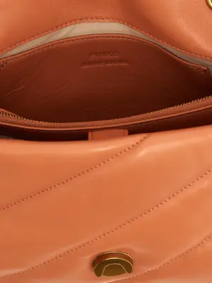 'Love Puff Classic' crossbody bag 100% lamb leather (Ovis aries) PINKO Orange