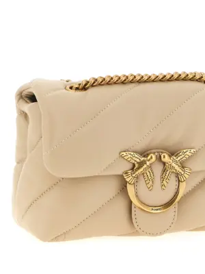 'Love Mini Puff' crossbody bag Woman PINKO Beige