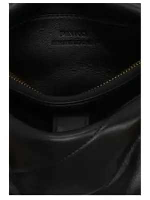 'Love Mini Puff' crossbody bag 100% lamb leather PINKO Black