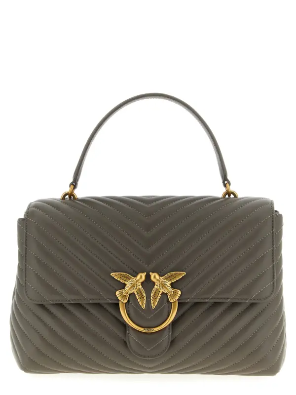 'Big Lady Love Bag Puff' large handbag PINKO Gray