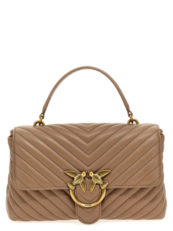'Love ladu puff' handbag PINKO Beige