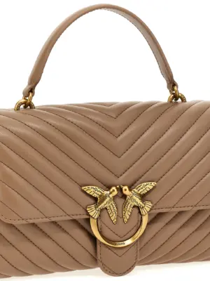 'Love ladu puff' handbag Woman PINKO Beige