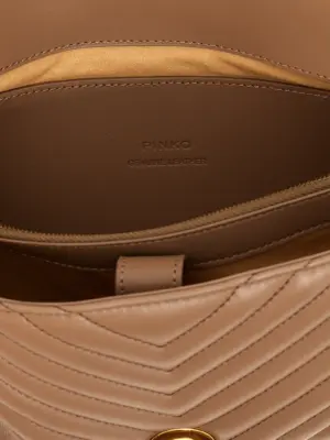 'Love ladu puff' handbag  PINKO Beige