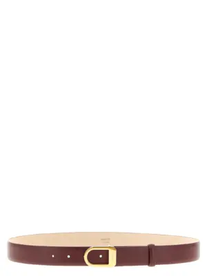 'Saddle' belt KHAITE Bordeaux