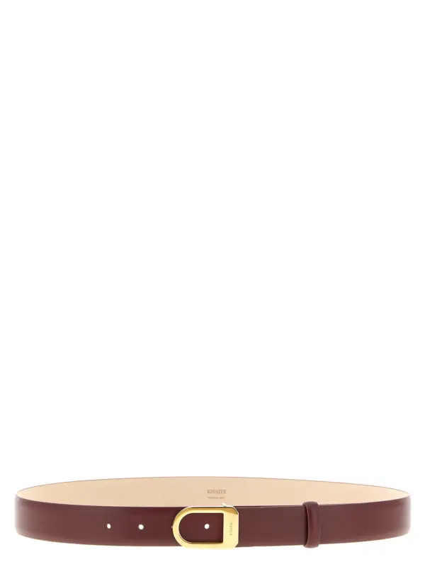 'Saddle' belt KHAITE Bordeaux