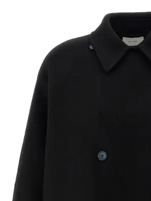 'Azuron' coat 88% virgin wool 12% cachemire THE ROW Black