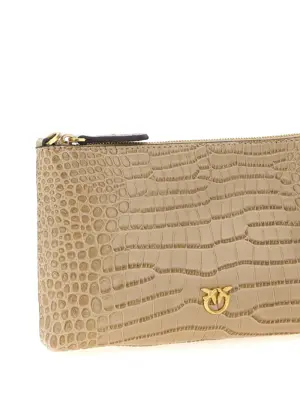 'Flat Horizontal' mini crossbody bag Woman PINKO Beige