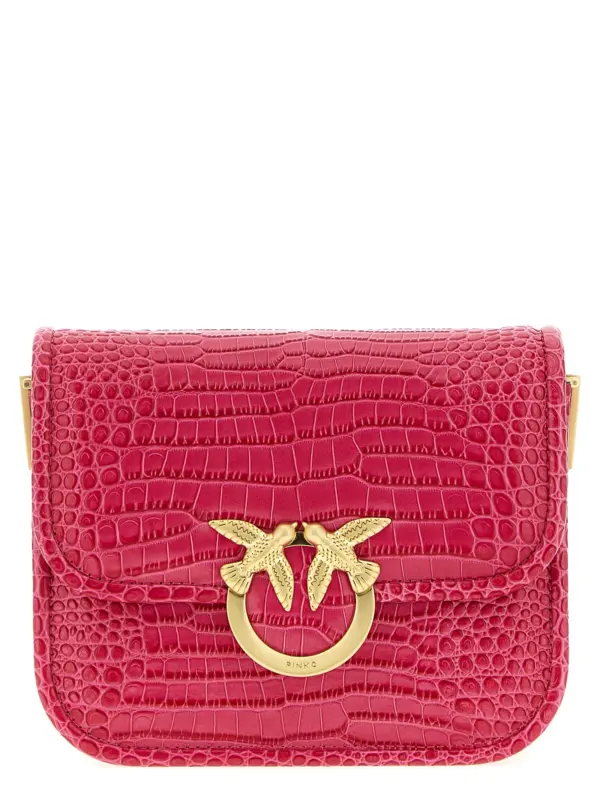 'Love Bag Box' mini shoulder bag PINKO Fuchsia
