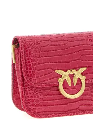 'Love Bag Box' mini shoulder bag Woman PINKO Fuchsia