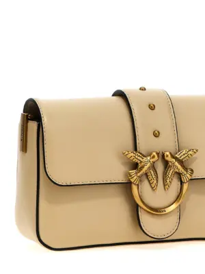 'Love One Mini' crossbody bag 100% calfskin leather (Bos Taurus) PINKO Beige