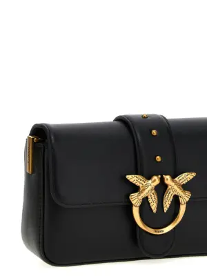 'Love One mini' crossbody bag 100% calfskin leather (Bos Taurus) PINKO Black