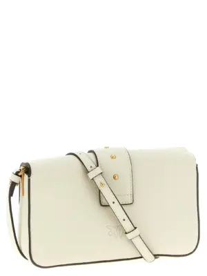 'Love One Mini' crossbody bag Woman PINKO White