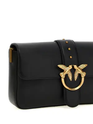 'Love One Classic' crossbody bag 100% calfskin leather (Bos Taurus) PINKO Black