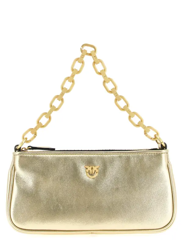 'Half Moon Baguette' mini crossbody bag PINKO Gold