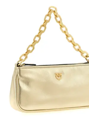 'Half Moon Baguette' mini crossbody bag Woman PINKO Gold
