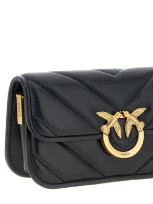 'Love Box Baguette' handbag Woman PINKO Black