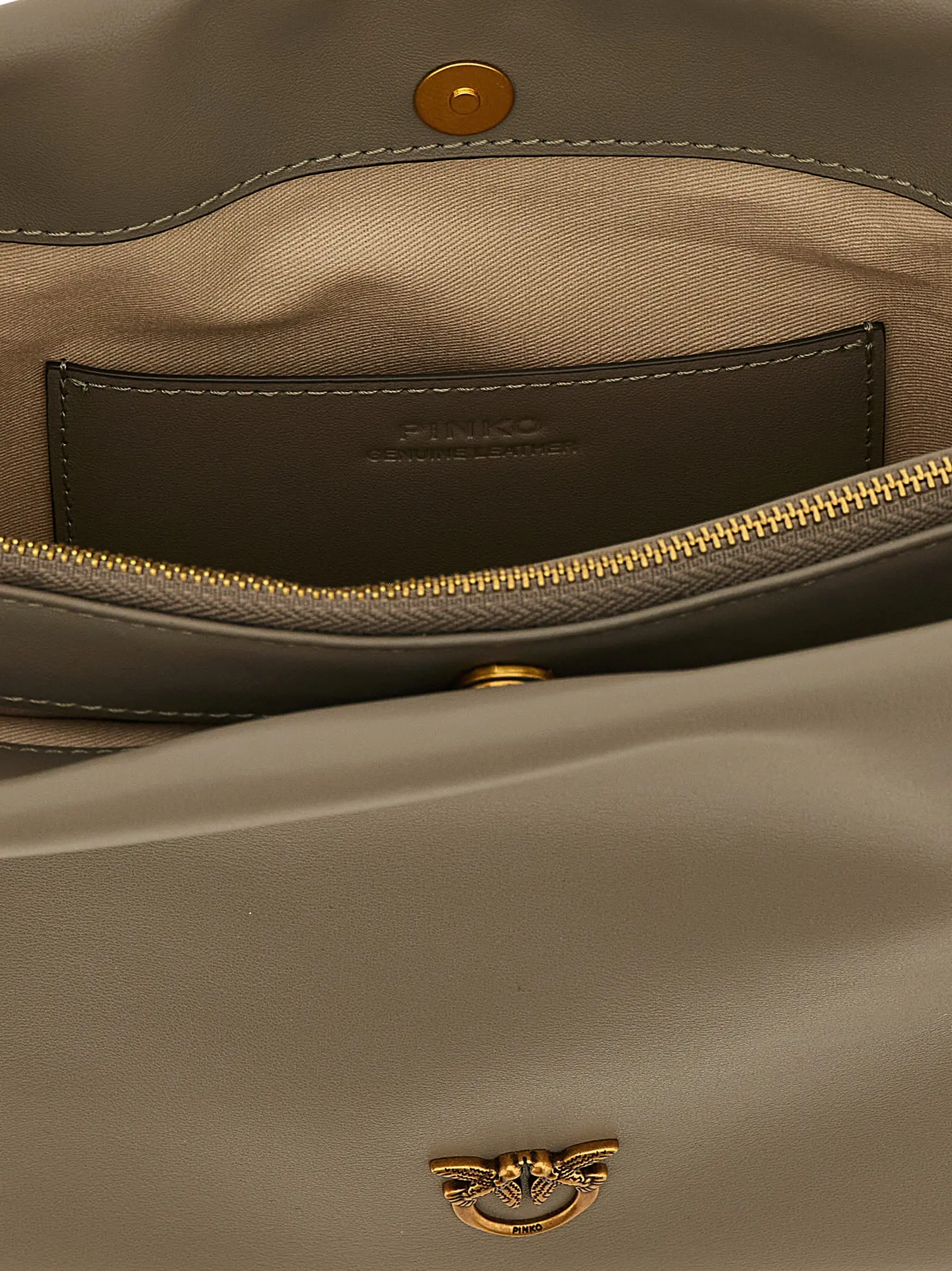 Сумка крос-боді Triplet Pinko Сіра 4 'Triplet' crossbody bag 100% calfskin leather (Bos Taurus) PINKO Gray