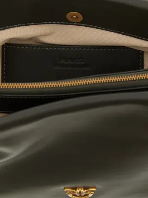 'Triplet' crossbody bag 100% calfskin leather (Bos Taurus) PINKO Green