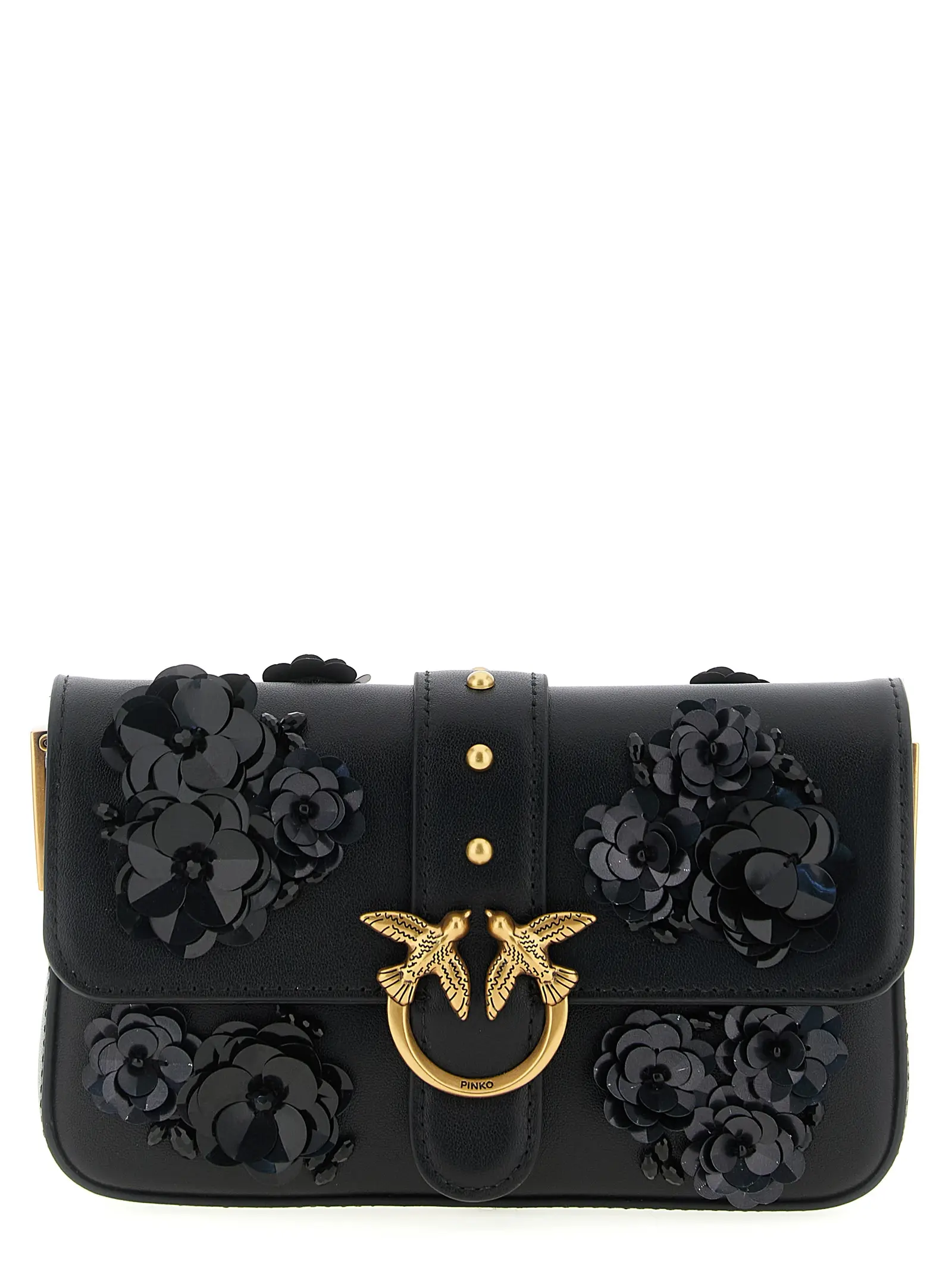 Мала сумка через плече Baby Love Slouchy Pinko Чорна 1 'Baby Love Slouchy' small shoulder bag PINKO Black