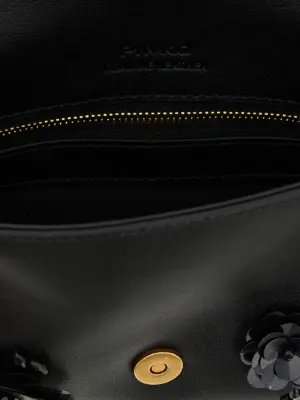 'Baby Love Slouchy' small shoulder bag 100% goat leather (Capra Hircus Hircus) PINKO Black