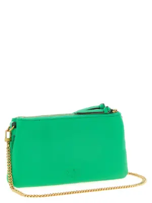 'Double' mini crossbody bag Woman PINKO Green
