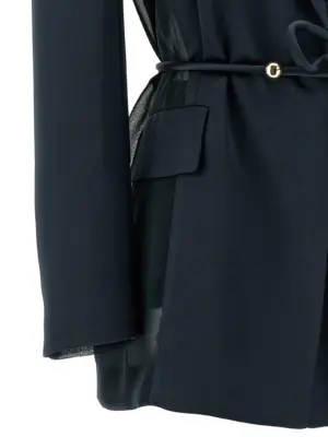 'Carillon' blazer 91% acetetate 9% polyester PINKO Blue