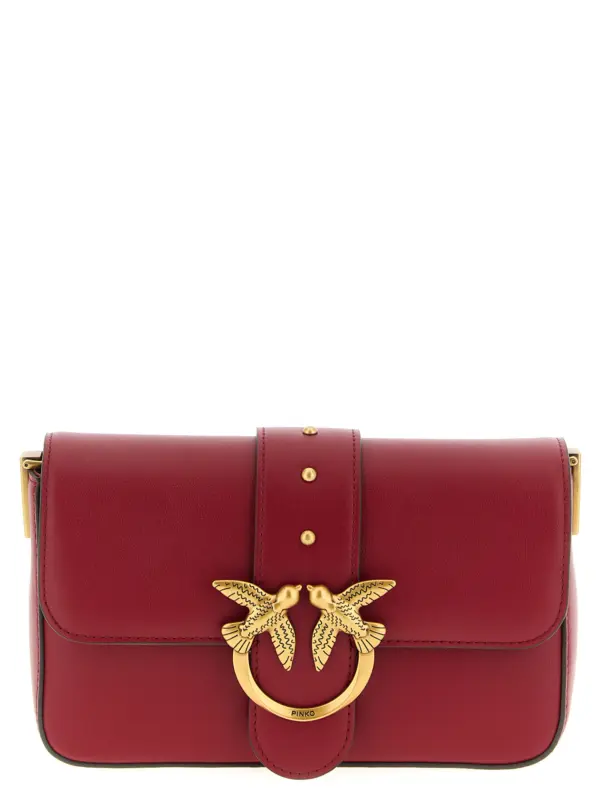 'Mini Love Slouchy' small shoulder bag PINKO Red