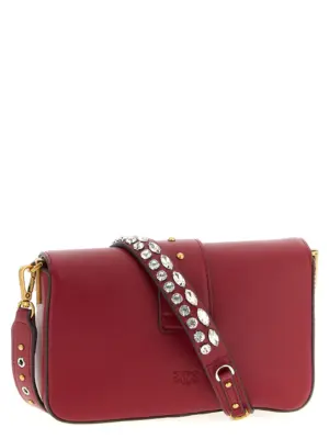 'Mini Love Slouchy' small shoulder bag 105824A0QOOA4Q PINKO Red
