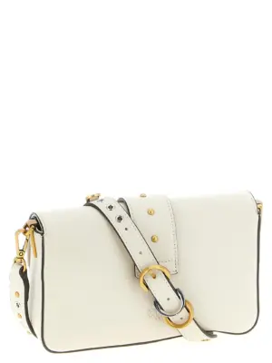'Mini Love Slouchy' small shoulder bag 105824A0QOZ14Q PINKO White