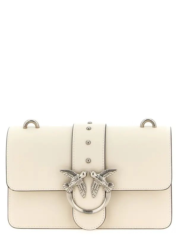 'Love One Mini' crossbody bag PINKO White