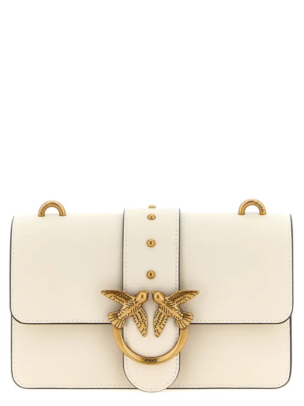 'Love One Mini' crossbody bag PINKO White