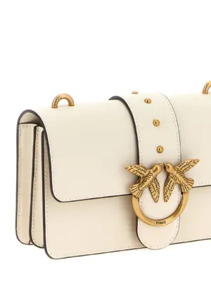 'Love One Mini' crossbody bag Woman PINKO White