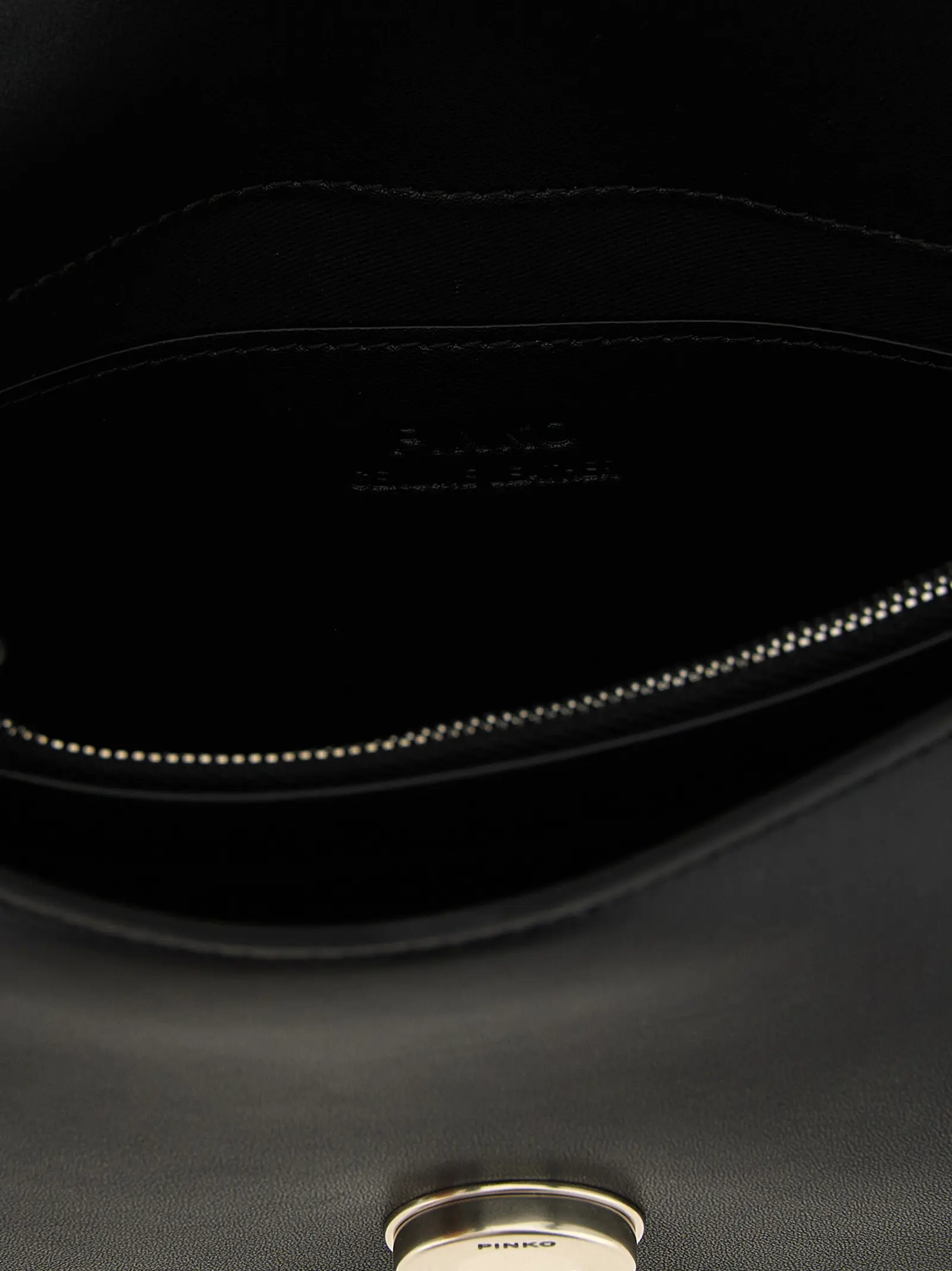 Сумка крос-боді Love One Mini Pinko Чорна 4 'Love One Mini' crossbody bag 100% calfskin leather (Bos Taurus) PINKO Black