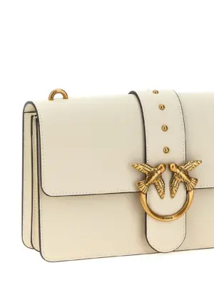 'Love One Classic' crossbody bag Woman PINKO White