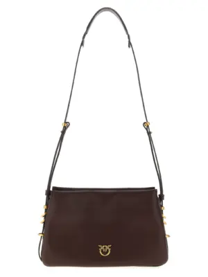 'Triplet' mini crossbody bag PINKO Brown