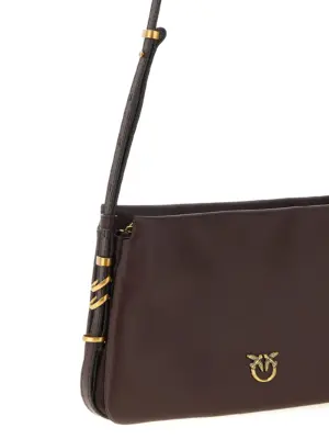 'Triplet' mini crossbody bag Woman PINKO Brown