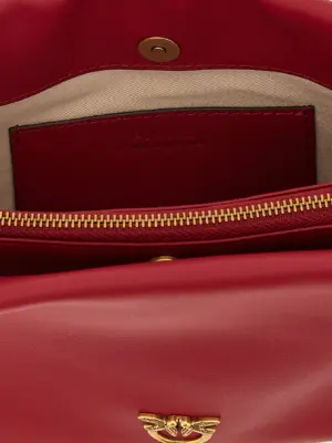 'Triplet' mini crossbody bag 100% calfskin leather (Bos Taurus) PINKO Red