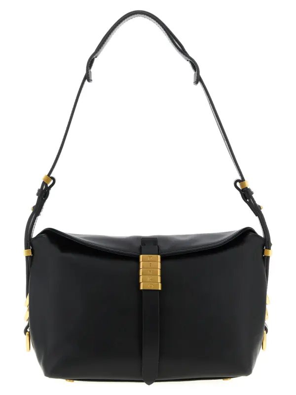 'Saddle Baguette' small shoulder bag PINKO Black