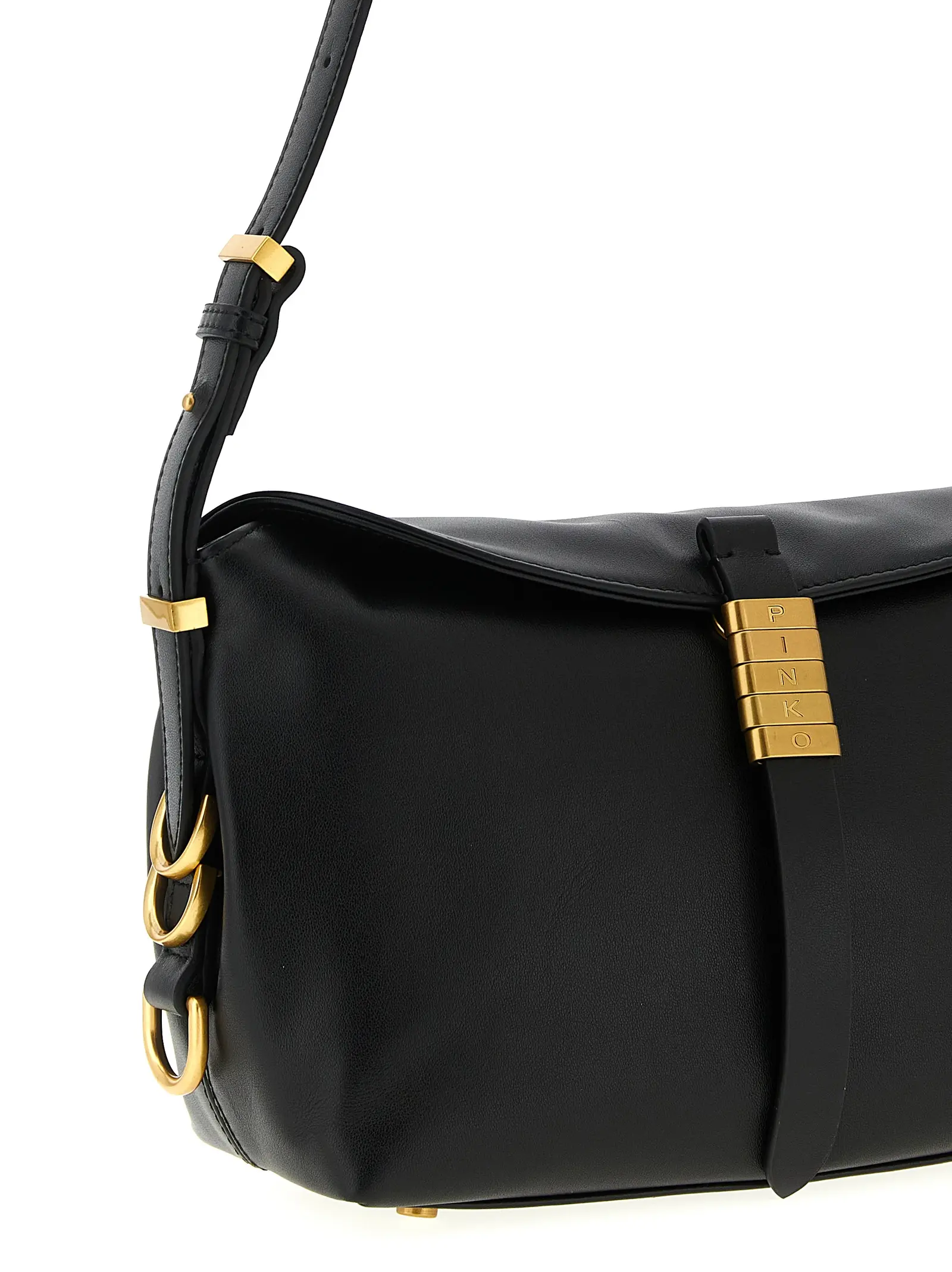Мала сумка через плече Saddle Baguette Pinko Чорна 3 'Saddle Baguette' small shoulder bag Woman PINKO Black