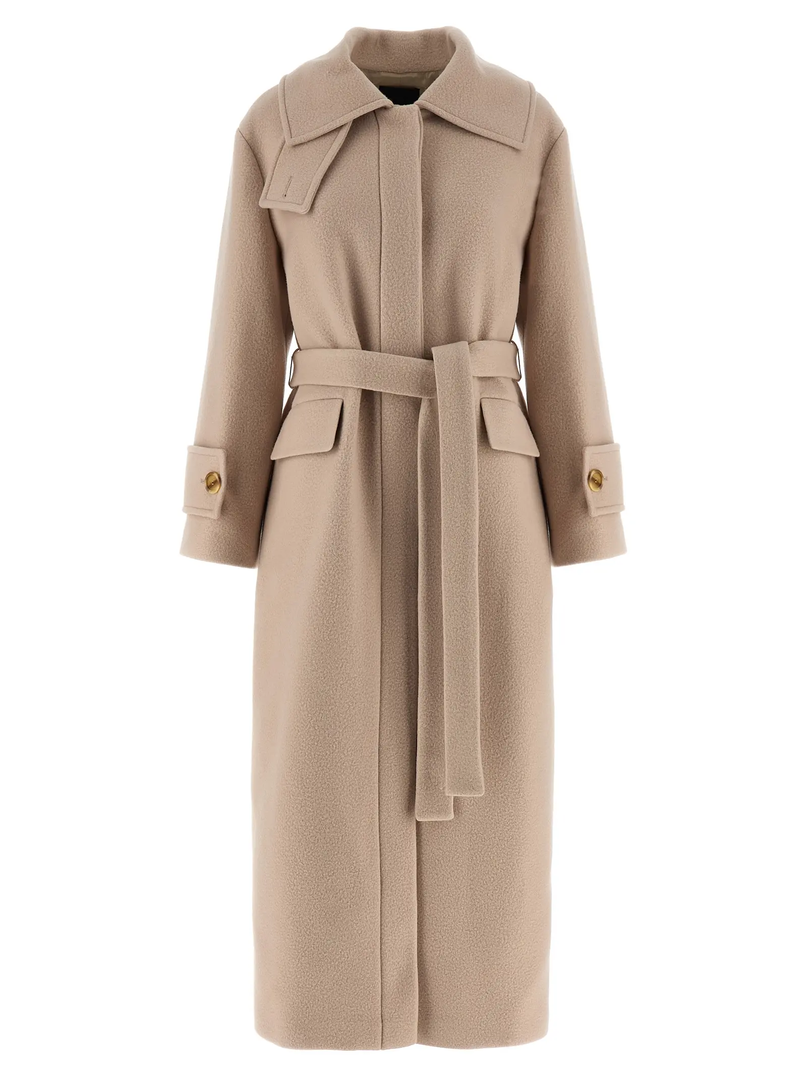 Пальто Paquita Pinko Бежеве 1 'Paquita' coat PINKO Beige