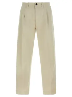 Cotton trousers INCOTEX Beige