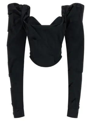 'LS Sunday Corset' top VIVIENNE WESTWOOD Black