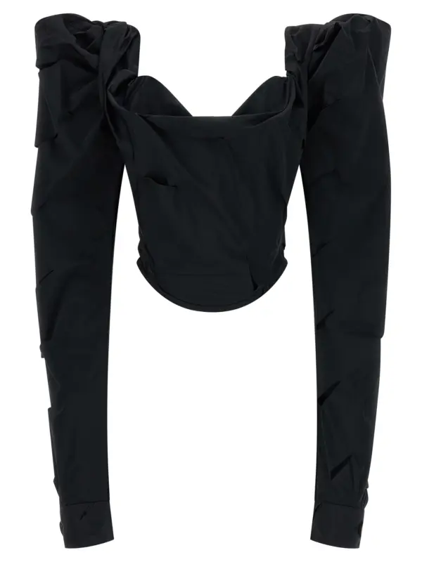 'LS Sunday Corset' top VIVIENNE WESTWOOD Black